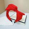 NYRWFQXG Red Bow Headband Christmas Headbands for Women Big Bowknot Headband Hair Bow Head Band Bowknot Hair Hoop Bows Hair Accessories for Women Girls Bowknot Hairband Bow Headbands view 2