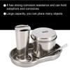 Nutriess Stainless Steel Ink Kit with ion Plate and Tweezer (Small size - sterilization tray + jar + bucket) view 2