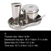 Nutriess Stainless Steel Ink Kit with ion Plate and Tweezer (Small size - sterilization tray + jar + bucket) view 3