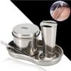 Nutriess Stainless Steel Ink Kit with ion Plate and Tweezer (Small size - sterilization tray + jar + bucket) view 4