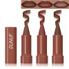 2 in 1 Gradient Lip Liner Lipstick Combo Set,3 Colors Matte Lipstick Nude Dark Brown Red Lip Crayon Lipliner Pencil,High Pigmented Long Lasting Women Liogloss Makeup for Gradual Ombre Effect,01+03+05 view 1
