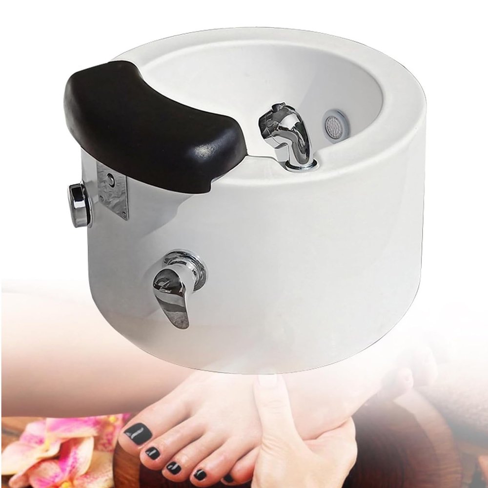 Xscxliny Acrylic Spa Foot Bath, Nail Salon Pedicure Deep Foot Bath, Spa Massage Nail Salon Pedicure Bathtub Foot Bath, Color Light Surf,A