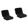BIUDECO 2pcs Storage Case Portable Travel Organizer for Bottles Black Shockproof Zipper Design for and Travel view 1