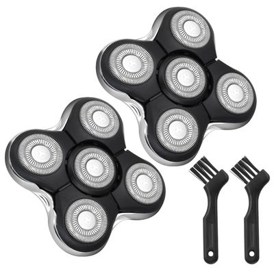 2 Pack Pro Head Shaver Replacement Blades Compatible with Remington Balder Pro Head Shaver Model XR7000, 5 Dual Track Heads for Remington Shaver, Precision Electric Shaving for Bald Men