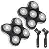 2 Pack Pro Head Shaver Replacement Blades Compatible with Remington Balder Pro Head Shaver Model XR7000, 5 Dual Track Heads for Remington Shaver, Precision Electric Shaving for Bald Men view 1