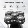 2 Pack Pro Head Shaver Replacement Blades Compatible with Remington Balder Pro Head Shaver Model XR7000, 5 Dual Track Heads for Remington Shaver, Precision Electric Shaving for Bald Men view 4