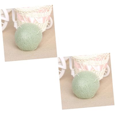 BIUDECO 2pcs Gentle Face Sponge Deep-Cleaning for Flaky Skin Exfoliating Scrubber