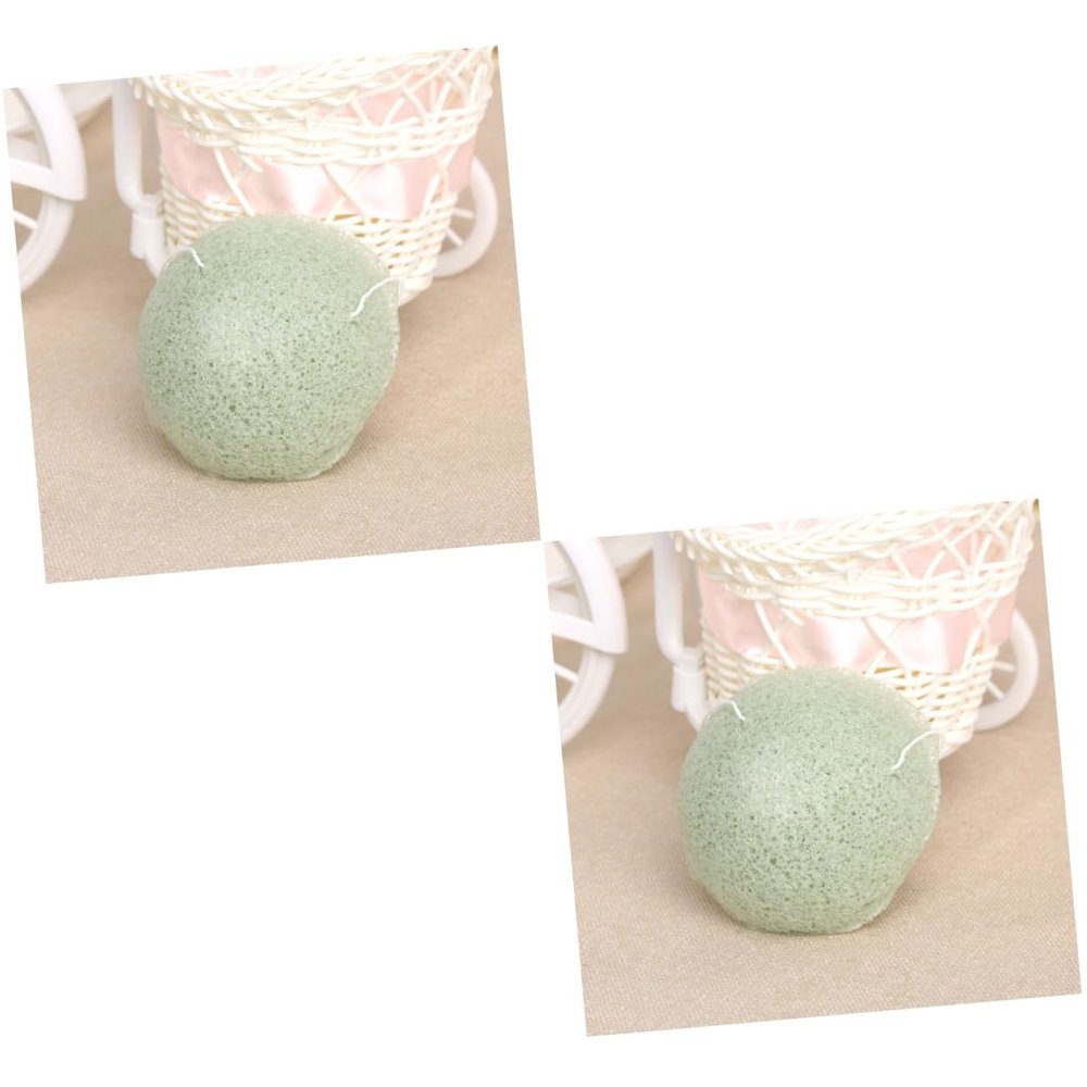 BIUDECO 2pcs Gentle Face Sponge Deep-Cleaning for Flaky Skin Exfoliating Scrubber