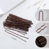 80Pcs Brown Hair Nets for Buns-Invisible Hairnets for Dance Buns with Bobby Pins 30Pcs 12Inch Brown Nets and 50Pcs Pins Ballet Bun Kit -Perfect for Dance & Secure Bun Covers for Women & Girls view 2