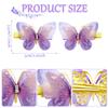 18 PCS Girls Butterfly Hair Clips,with Diamonds Glitter Barrettes Butterfly Non-Slip Hair Clips,Girls Hair Accessories for Birthday Christmas Day Gift (Color 2) view 2
