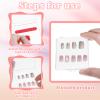 30 Pcs Press On Nail Packaging Box with 60 Pcs Adhesive Double Sided Tape Artificial Nail Display Storage Box Acrylic Nail Display Box Nail Box Organizer Case for Nail Salon view 3