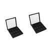 BIUDECO 2 Pcs 12 Empty Eyeshadow Palette 12 Grids Storage Box Magnetic Eye Shadow Palette for Women view 1