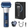 Electric Razor for Men, 2-Speed 5-Blade Electric Shavers for Men Face Cordless Rechargeable, Mens Foil Shaver Shaving Machine Wet Dry Men's Travel Razors for Man Close Shaving Face as Gift, Blue view 1