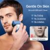 Electric Razor for Men, 2-Speed 5-Blade Electric Shavers for Men Face Cordless Rechargeable, Mens Foil Shaver Shaving Machine Wet Dry Men's Travel Razors for Man Close Shaving Face as Gift, Blue view 4