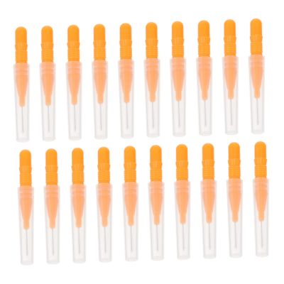 Gogogmee 60pcs Eyebrow Makeup Brush Mini Brushes for Eyebrow Lip and Eye Application Interdental Tools for Oral Care Portable and Comfortable Design