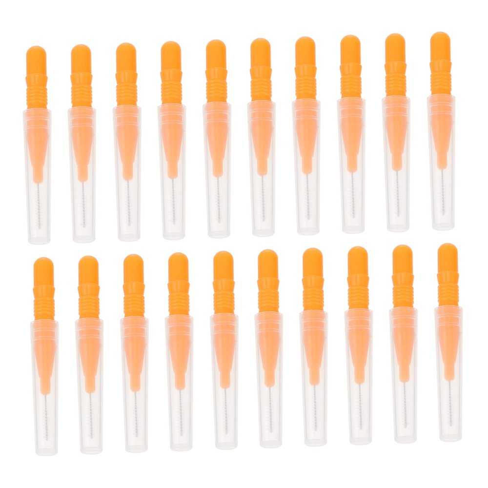 Gogogmee 60pcs Eyebrow Makeup Brush Mini Brushes for Eyebrow Lip and Eye Application Interdental Tools for Oral Care Portable and Comfortable Design