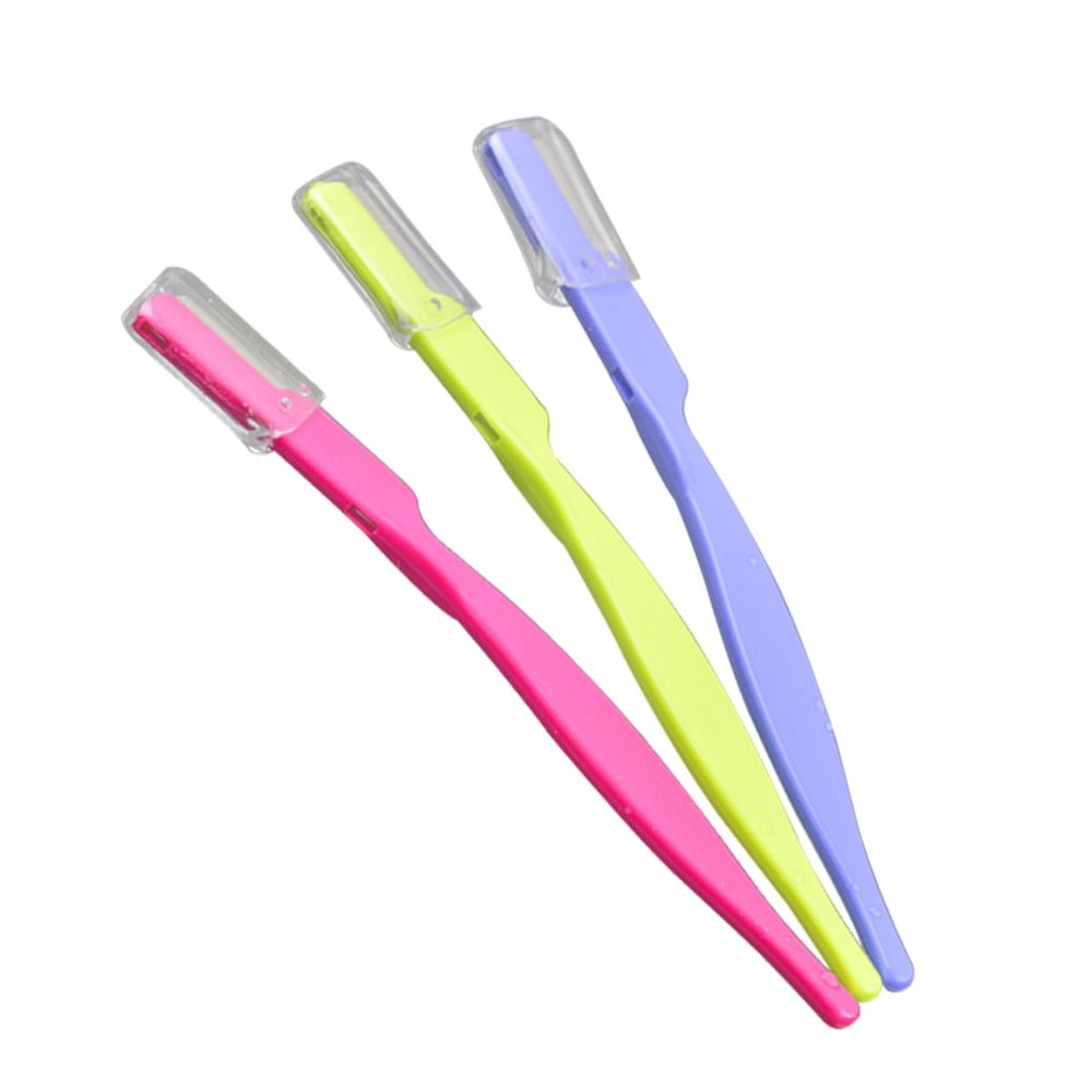 BIUDECO 3pcs Professional Eyebrow Shaper Portable Razor for Women Easy to Use Facial Tool