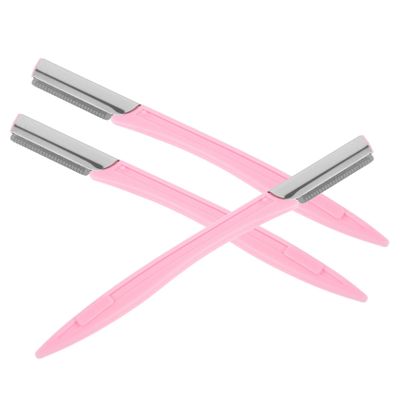 BIUDECO 3pcs Stainless Steel Eyebrow Trimmer Kit Eyebrow Shaper and Makeup Tool for Women and Girls Convenient Travel Easy to Clean