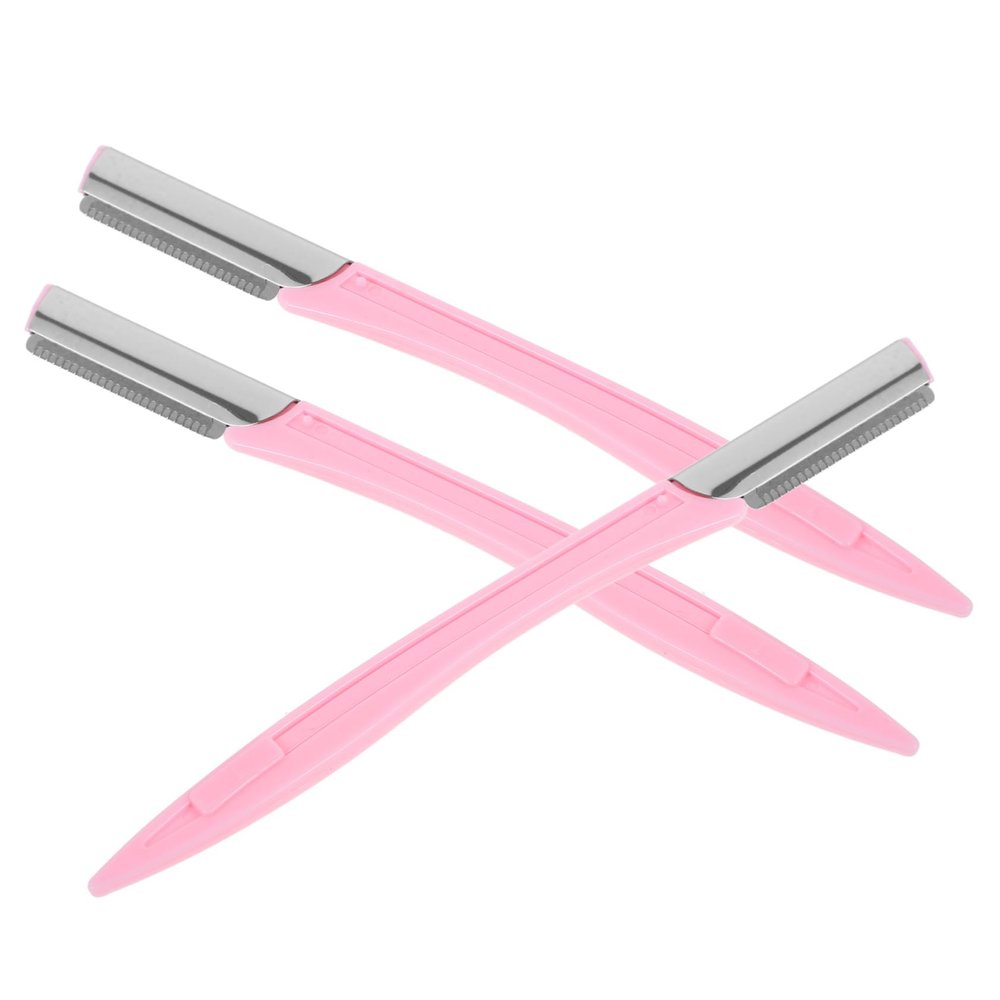 BIUDECO 3pcs Stainless Steel Eyebrow Trimmer Kit Eyebrow Shaper and Makeup Tool for Women and Girls Convenient Travel Easy to Clean