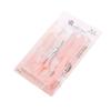 BIUDECO 5pcs Stainless Steel Eyebrow Razor Set Women Makeup Shaper Kit Facial Hair Remover Trimmer for Use Extended Cross Section view 1