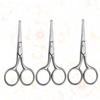 BIUDECO 3pcs Professional Eyebrow Scissors Stainless Steel Nose Hair Cutting Tool Safety Vibrissa Scissors Precision Nose Hair Eyebrow Trimmer view 4