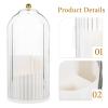 Abaodam Rotating Vanity Organizer Makeup Brush Holder Lid Stylish Desktop Storage for Cosmetics Stationery Items Spacious Design for Neat Orderly Spaces view 4