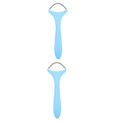BIUDECO 2pcs Facial Epilator Tool for Hair Removal Manual Spring Epilator for Upper Lip Chin Forehead and Portable Facial Hair Remover for Home and Travel