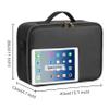 Makeup Travel Case, 16 Inch Makeup Artist Bag with Compartment and Dividers, Portable Cosmetic Bag for Women with Brush Storage Sturdy Dual Zip Closure, Waterproof, Durable, Gift for Her, Black view 4