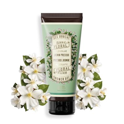 Panier des Sens - Jasmine Moisturizing Body Wash for Women & Men - Gentle Shower Gel with 96% Natural Ingredients for Normal, Sensitive Skin - Body Care Made in France, SLS Free, Vegan - 6.8 Floz