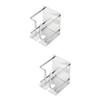 BIUDECO 2pcs Razor Holder Stand for Shower Metal Electric Razor Holder Effortless Wall Mount Perfect Present view 1