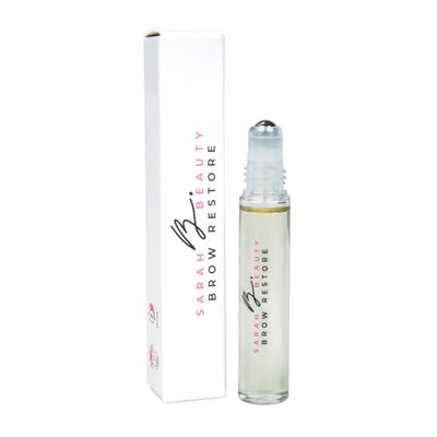 SARAH B. BEAUTY Brow Restore Vegan Eyebrow Growth Serum - Natural Brow Enhancer for Fuller, Thicker Brows | Fast Brow Regrowth & Hair Restoration Treatment | Cruelty-Free | 0.33 fl Oz