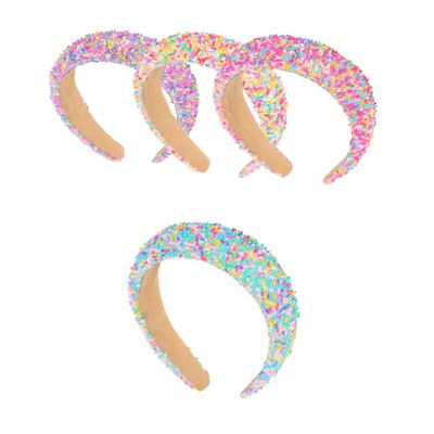 Malibu Sugar Scattered Sprinkle Headbands  Trendy Hair Accessories for Little Girls and Tweens Fashion Daily Wear HeadBand
