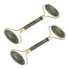 Gogogmee 2pcs Jade Roller Massager for Face Body Gua Stones for Facial Treatment Neck Eye Massage Compact and Portable Beauty Tool for Travel Enhances Blood Circulation and Skin Firmness view 1