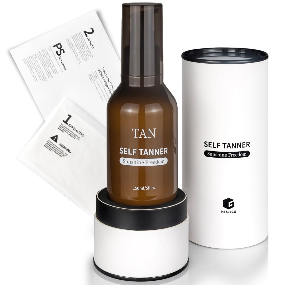 Body Self-Tanner Bronzer Glow Lotion: Natural Gradual Tan | Hypoallergenic Self-Tanner, 5 Fl.Oz