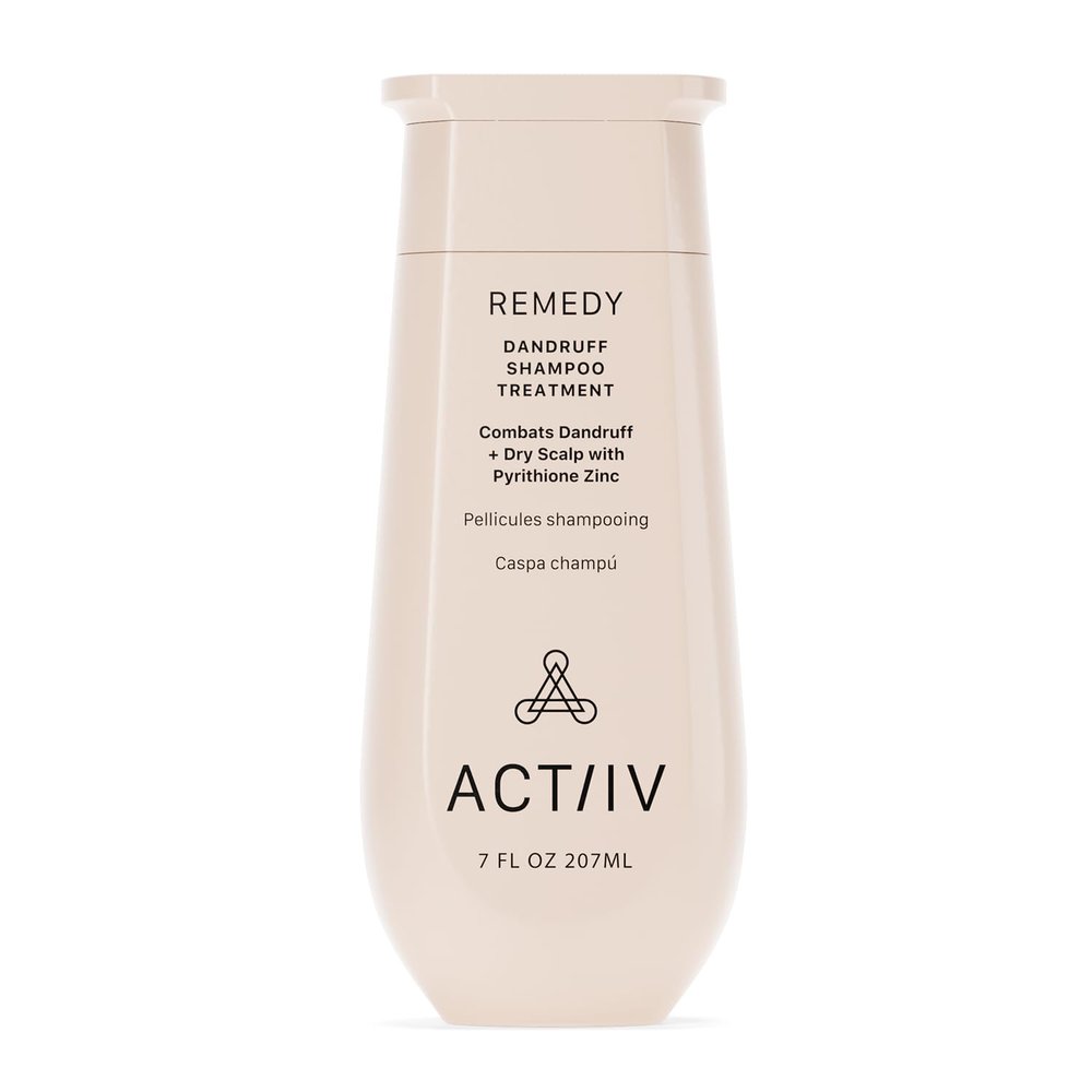 ACTIIV Remedy Dandruff Shampoo Treatment | Relieves Dryness & Flakes, Soothes Scalp Irritation, Supports Healthy Hair & Scalp, Plant-Based, Color-Safe, Vegan, All Hair Types, 7 oz