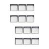 BIUDECO 120pcs Empty Square Stainless Steel Pans for for Pressing Eyeshadows Blushers and Powders Makeup Tins view 1