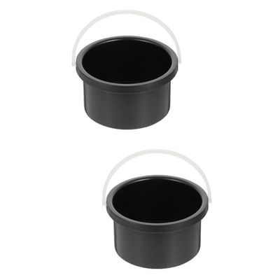 BIUDECO 2pcs Non-stick Aluminum Wax Melting Pot Practical Inner Bowl for Waxing Wax Heater Accessory for Salons and Spas Easy to Clean and Use Black Color
