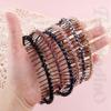 Framendino, 6 Pack Metal Head Bands Crystal Headband Teeth Comb Hairbands Hair Hoop Rhinestone for Women Accessories view 4