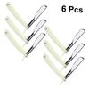 BIUDECO 6pcs Manual Beard Shaver Safe Hair Shaving Tools for Men White Barber Razor Holder for Easy and Clean Grooming for Beard and Eyebrow Care view 4