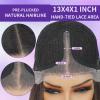 Synthetic Lace Front Wig For Black Women 13X4X1 HD Long Cheap Lace Front Wigs Glueless Wigs For Black Women Straight Layered Skunk Stripe Honey Blonde With Black Wig 26 inch Sensationnel Wigs view 3