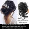 YNWDBY Hair Accessories Synthetic Curly Hair Bun Ponytail Hair Extensions Long Messy Curly Hair Bun with Elastic Band Women Hair Bun Headbands Hair Pieces For Women(0014) view 3