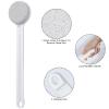 Foot File Callus Remover,Beomeen Pumice Stone for Feet with Long Handle 14", Hard Skin Callus Remover, Scrubber and Exfoliator for Dead Dry Skin, Softer & Smoother Feet, Pedicure Tool (Straight) view 2