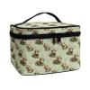Poetesant Cosmetic Pouch for Women Cute Yak Print Makeup Bags Large Capacity Travel Make Up Case Organizer with Handle Floral Print Toiletry Bag Portable Travel Pouch view 1