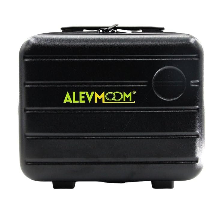 ALEVMOOM Portable Makeup Travel Case Hand Luggage 12 Inch, Pressure-proof ABS Carrying Makeup Case Suitcase, Small Hard Shell Cosmetic Case for Travel Camping Women Girl