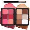 AOAZXBB 12 Colors Cream Blush Palette Cream Concealer Foundation Palette,Natural Matte Face Makeup Palette with Brush view 1