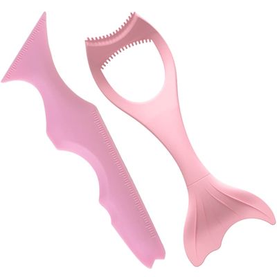Baluue 2pcs Silicone Eyeliner Stencil Kit Eyeliner Wing Stencil for Eyes Eyeshadow Aid Tool Makeup Assistant