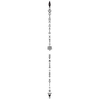 2pcs Waterproof Temporary Tattoo, Semi-Permanent Tattoo Sticks, Realistic Non-Reflective Fake Tattoo(001)