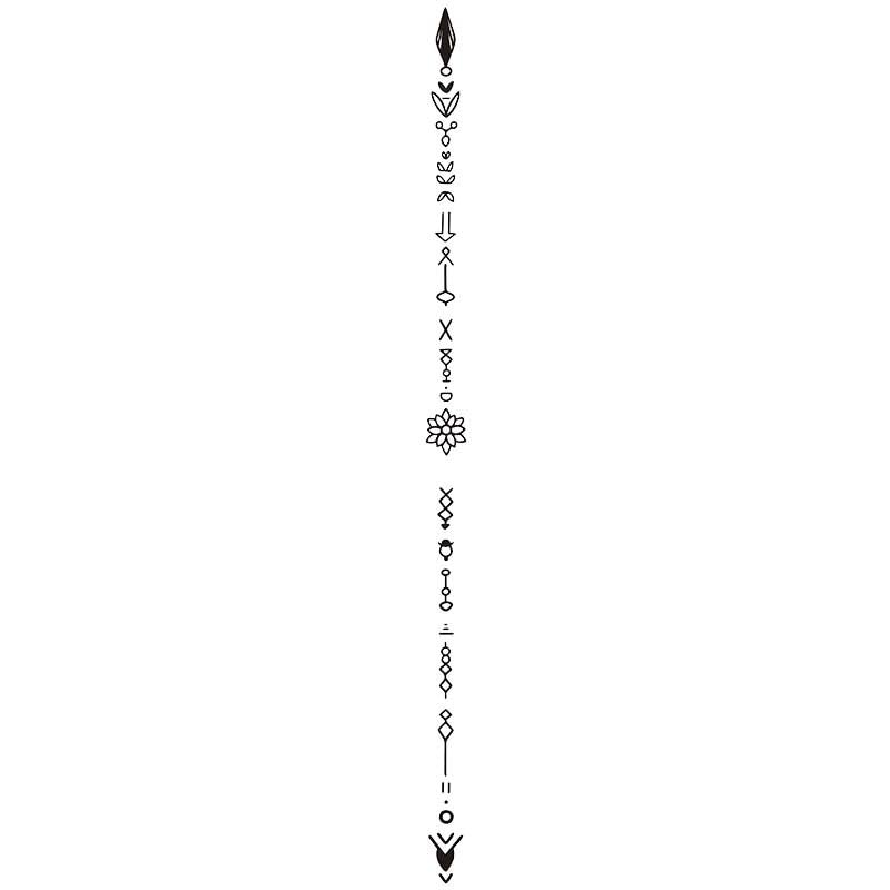 2pcs Waterproof Temporary Tattoo, Semi-Permanent Tattoo Sticks, Realistic Non-Reflective Fake Tattoo(001)