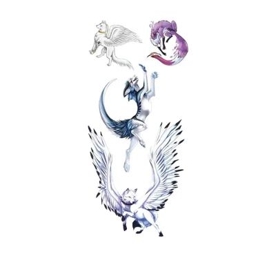 2PCS Waterproof Temporary Tattoo Sticker Roses Flower Pattern Flower Arm Body Art Big Large Fake Tattoo(002)