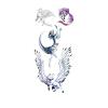 2PCS Waterproof Temporary Tattoo Sticker Roses Flower Pattern Flower Arm Body Art Big Large Fake Tattoo(002) view 1